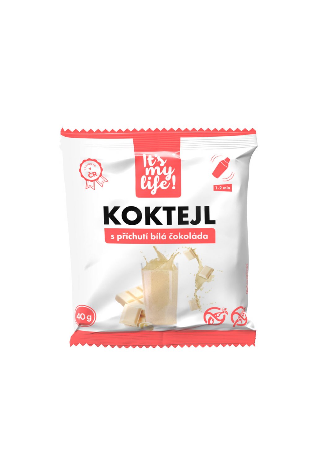 Proteinový Keto Koktejl s příchutí Bílá Čokoláda 40g