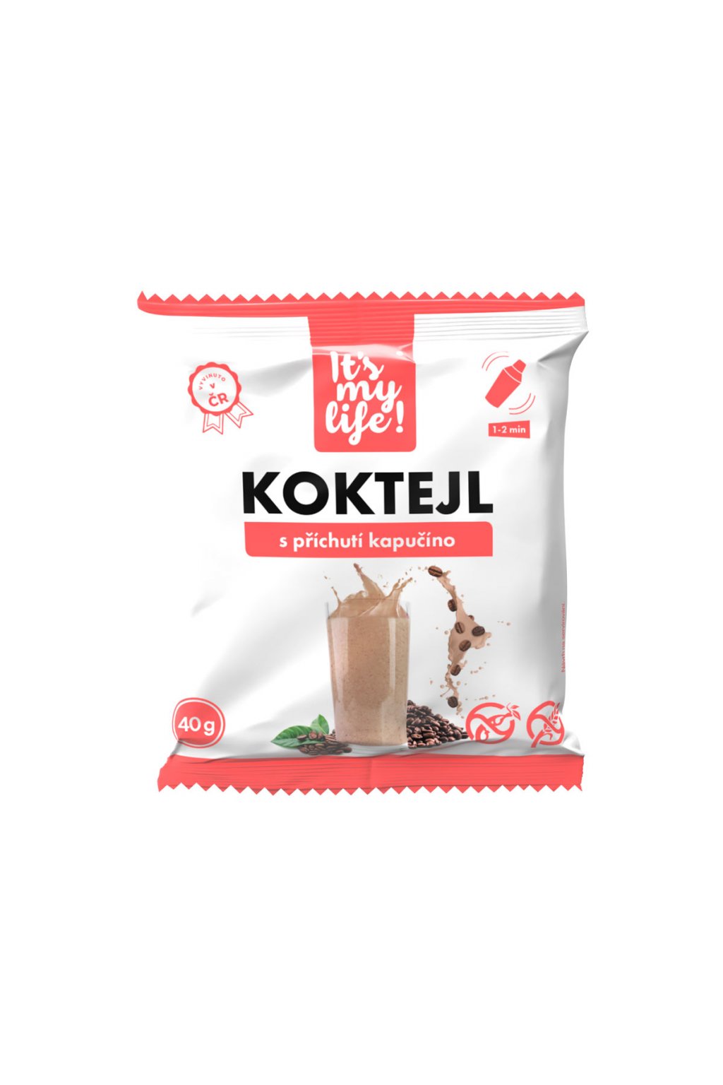 Proteinový Keto Koktejl s příchutí Kapučíno 40g